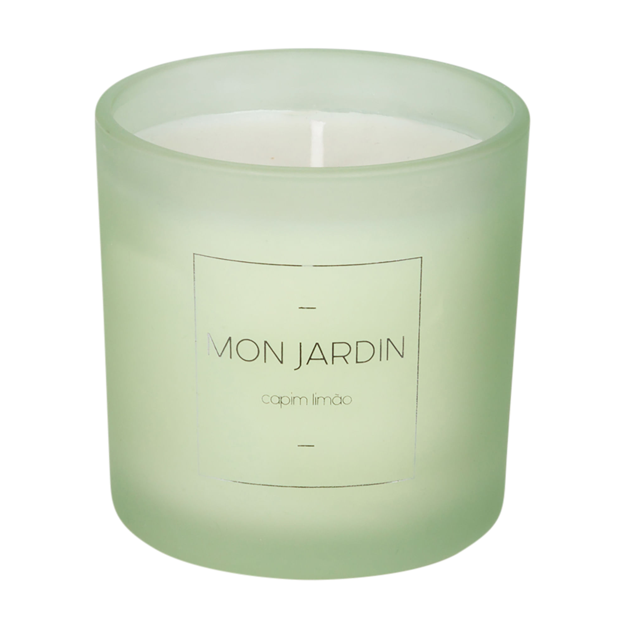 VELA PERFUMADA POTE CAPIM LIMÃO MON JARDIN