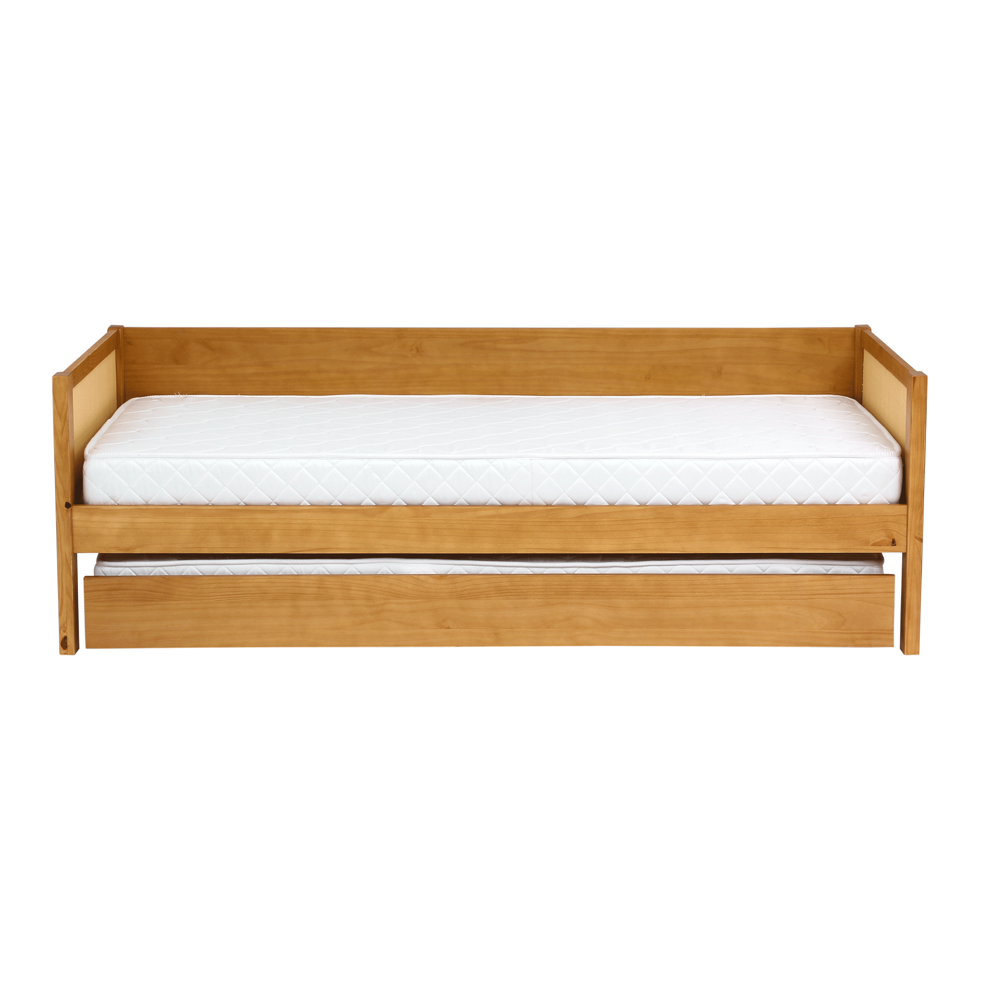 CAMA-SOFÁ 78 CM COM PALHINHA E COM CAMA INFERIOR PALHANDI