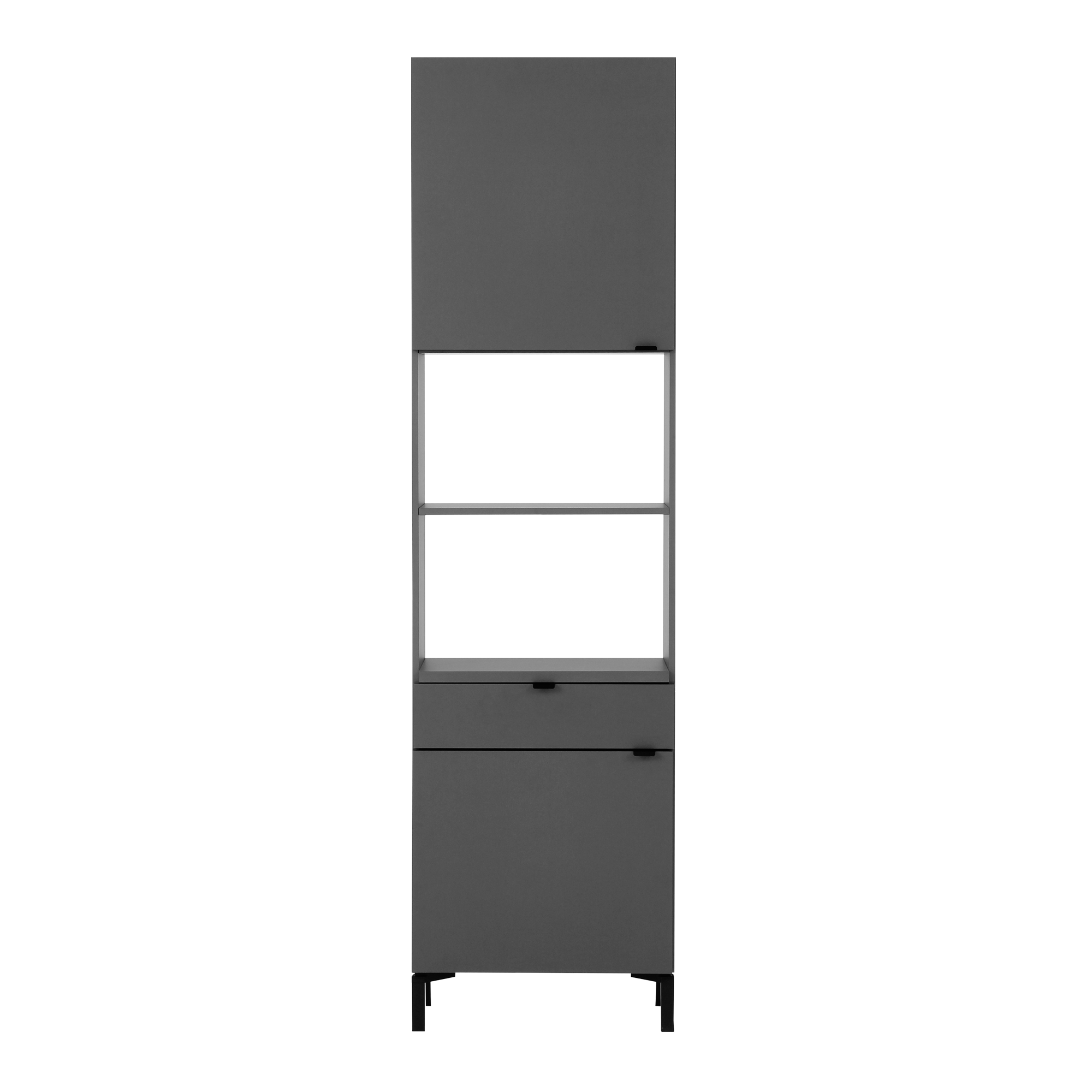 PANELEIRO 2 PORTAS/1 GAVETA 60 CM X 2,21 M SLEEK