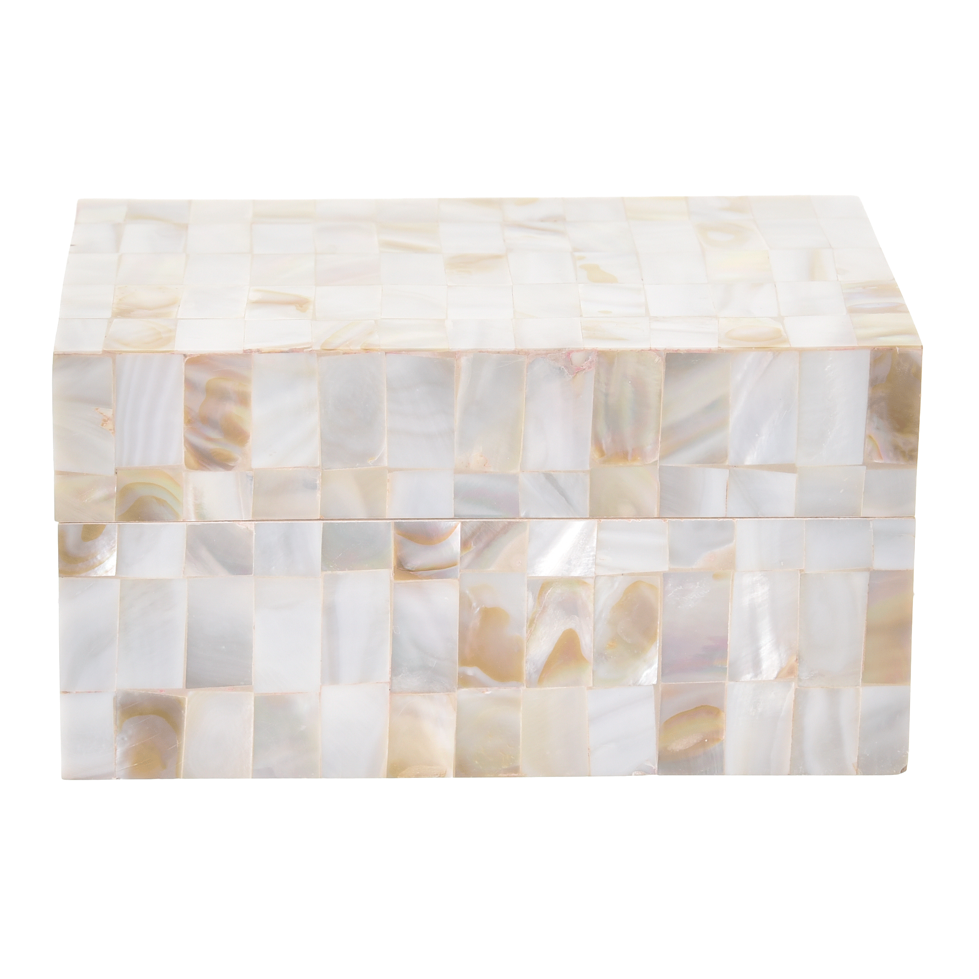 CAIXA DECORATIVA 15 CM X 10 CM X 6 CM MADREPÉROLA
