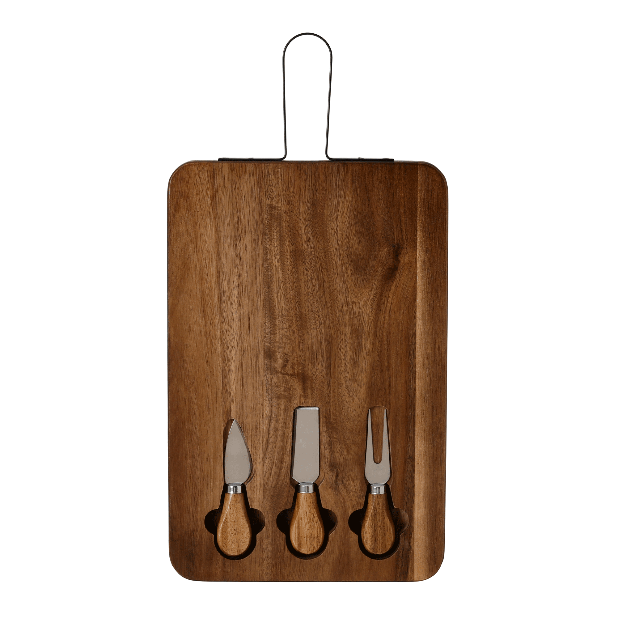 KIT UTENSÍLIOS PARA QUEIJOS 4 PEÇAS ACÁCIA TIMBRE