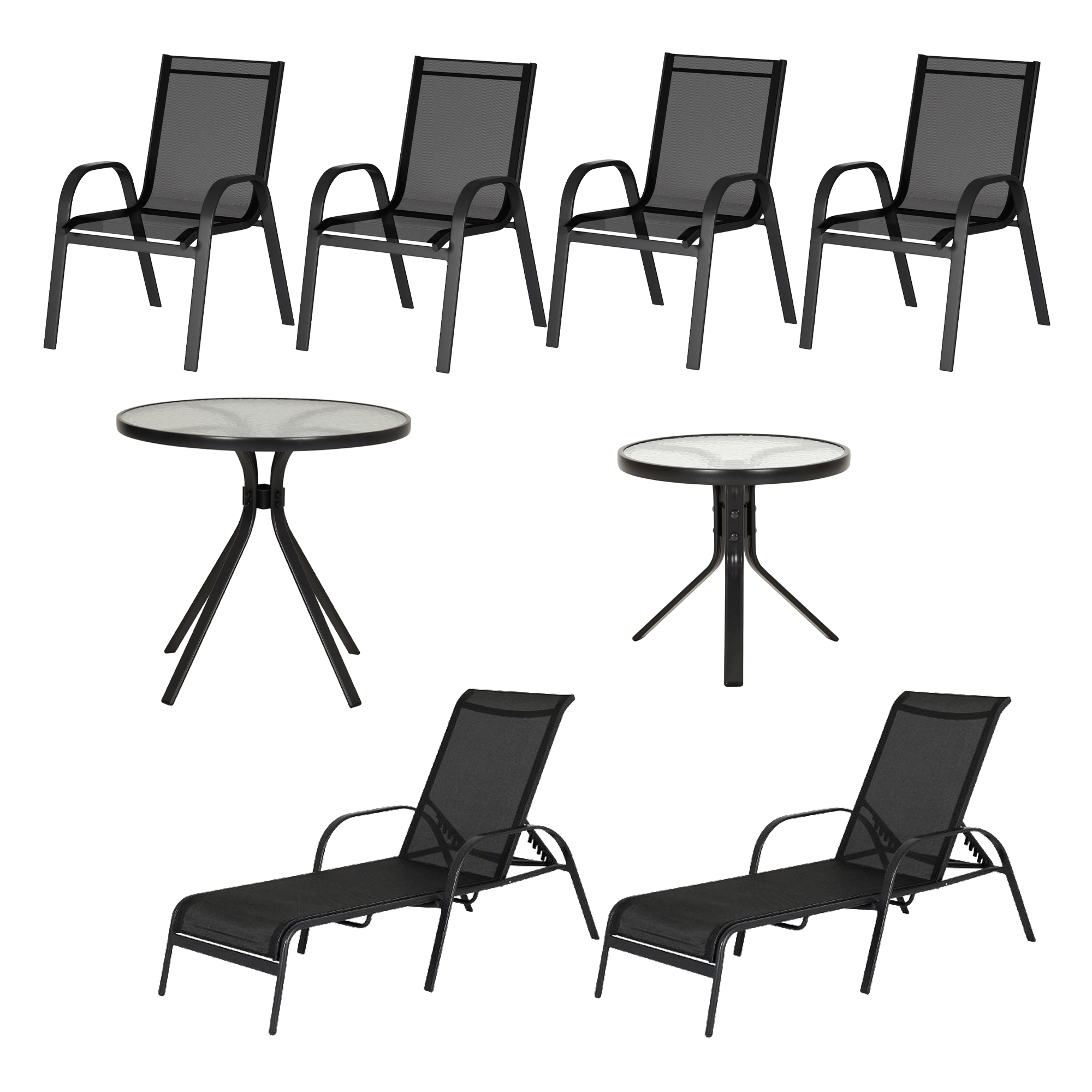 CONJUNTO PARA JARDIM COM 8 PEÇAS SUN