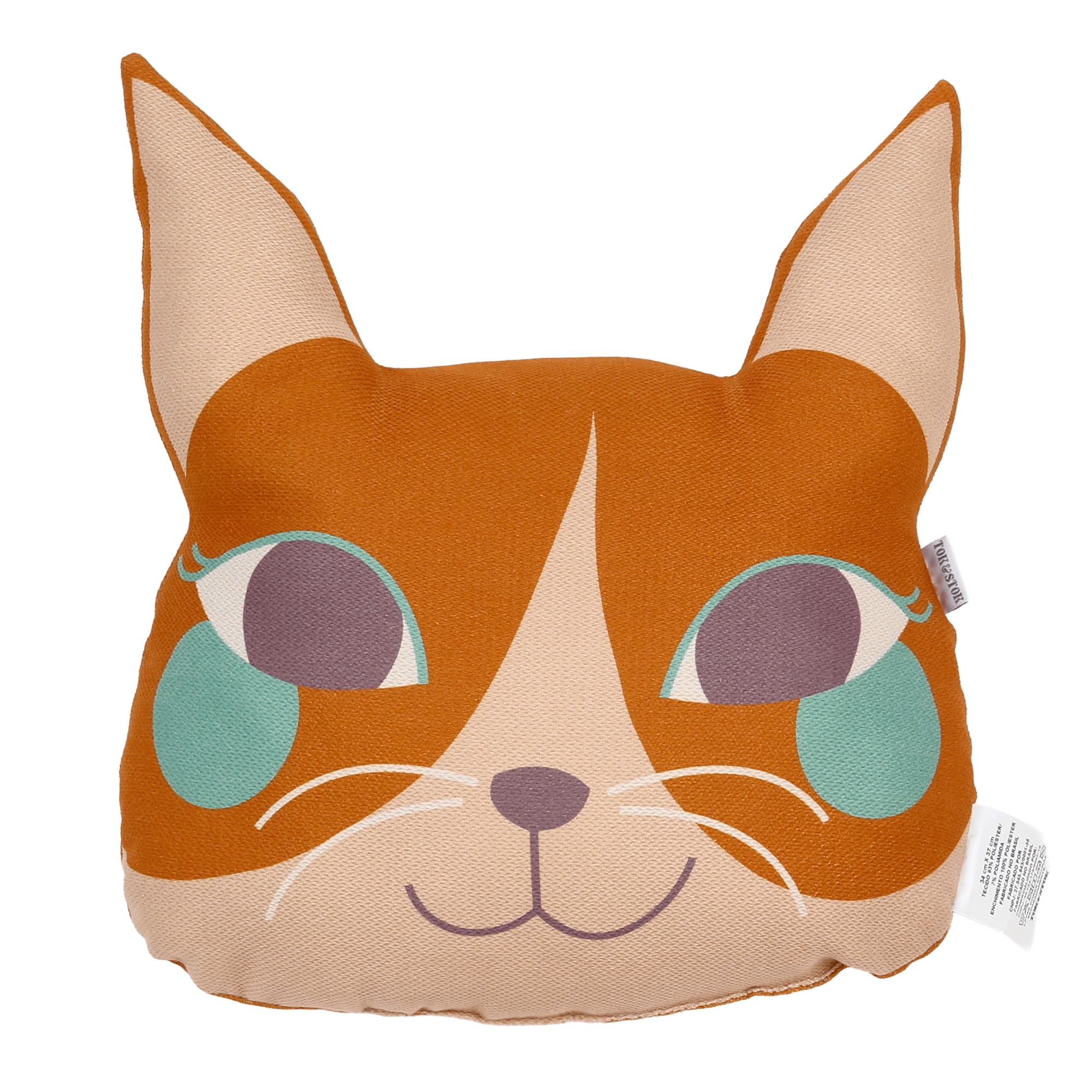 ALMOFADA GATO 37 CM X 34 CM FEIRA DOS BICHOS