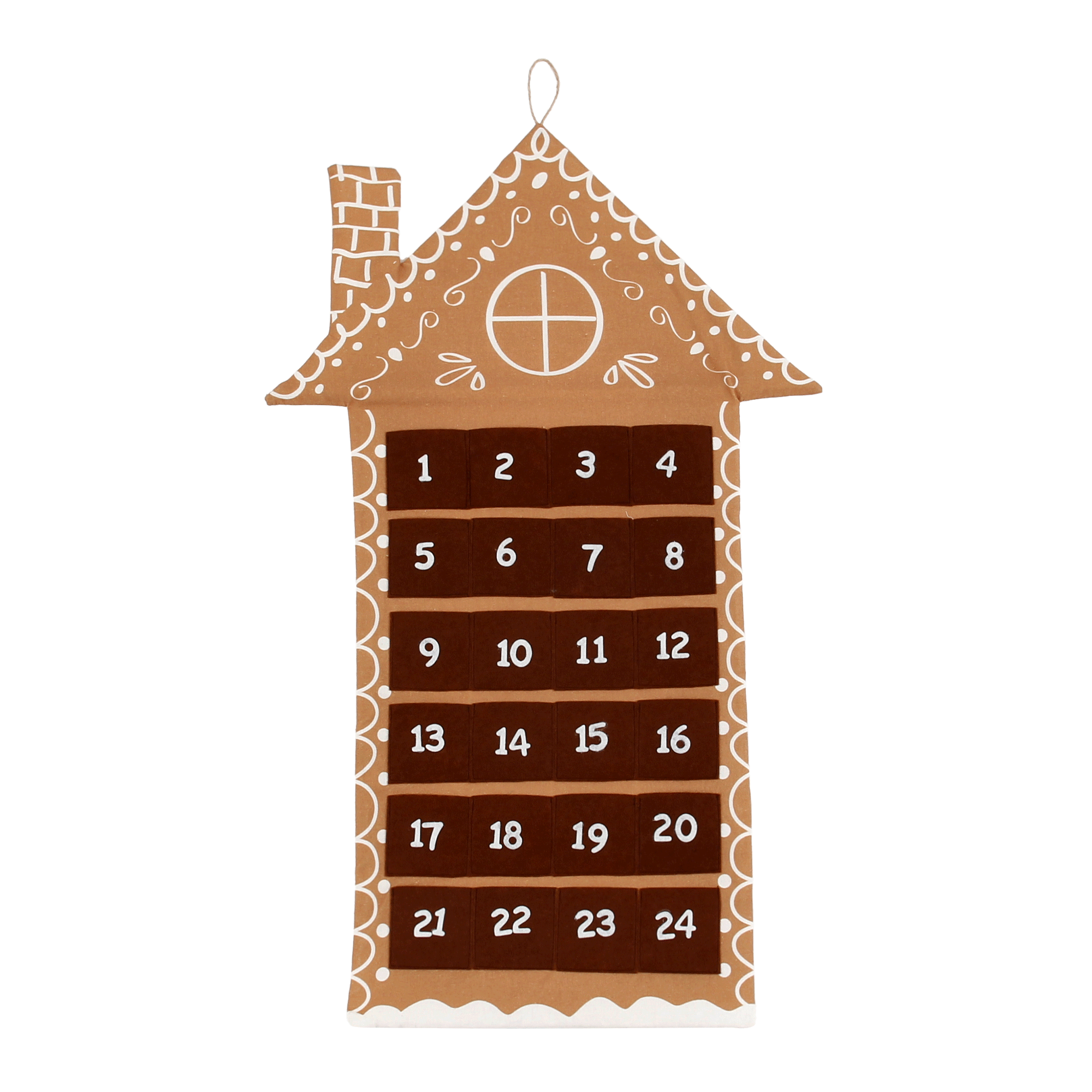 CALENDÁRIO ADVENTO 90 CM VILAREJO NOEL