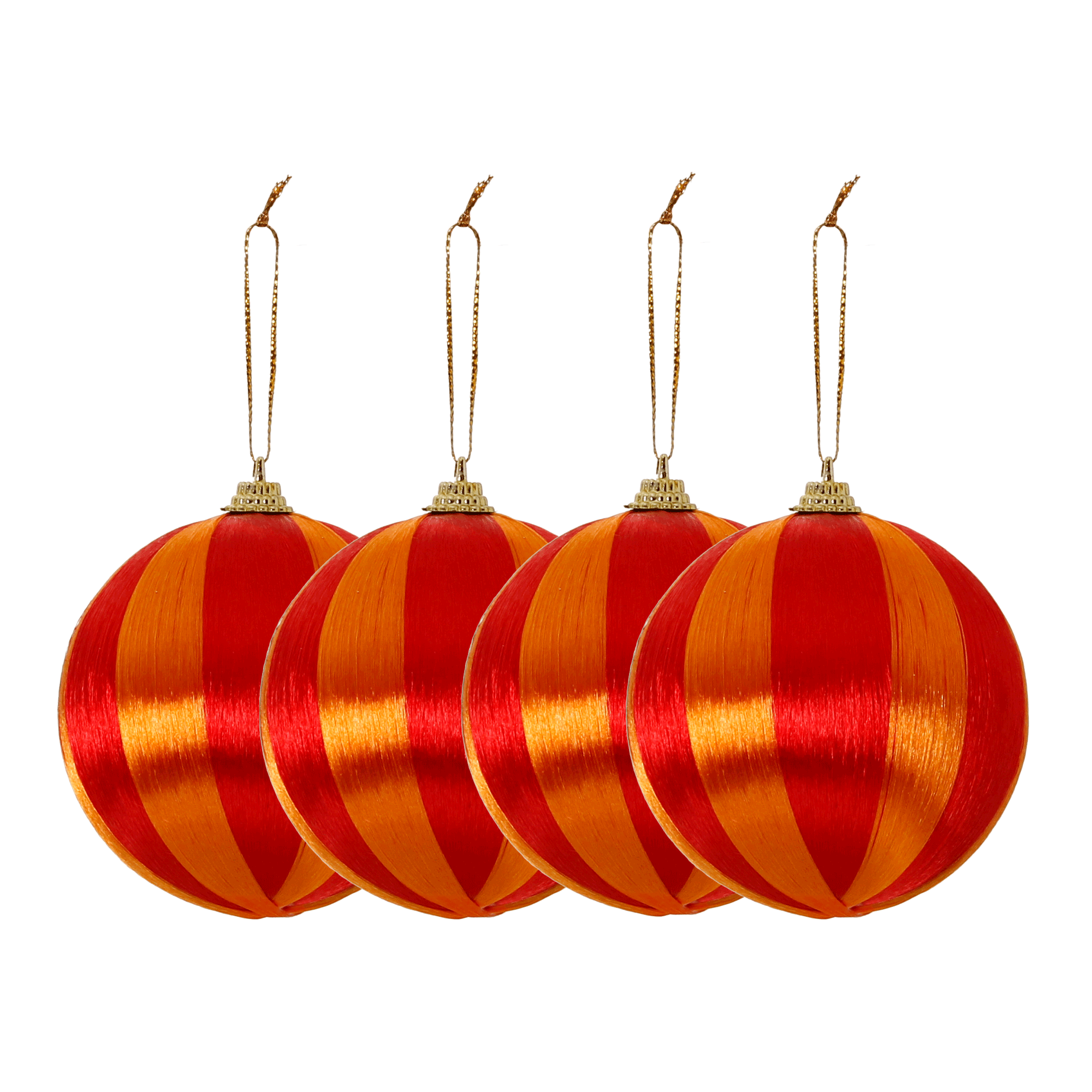 KIT COM 4 PINGENTES BOLAS COLORFUN XMAS