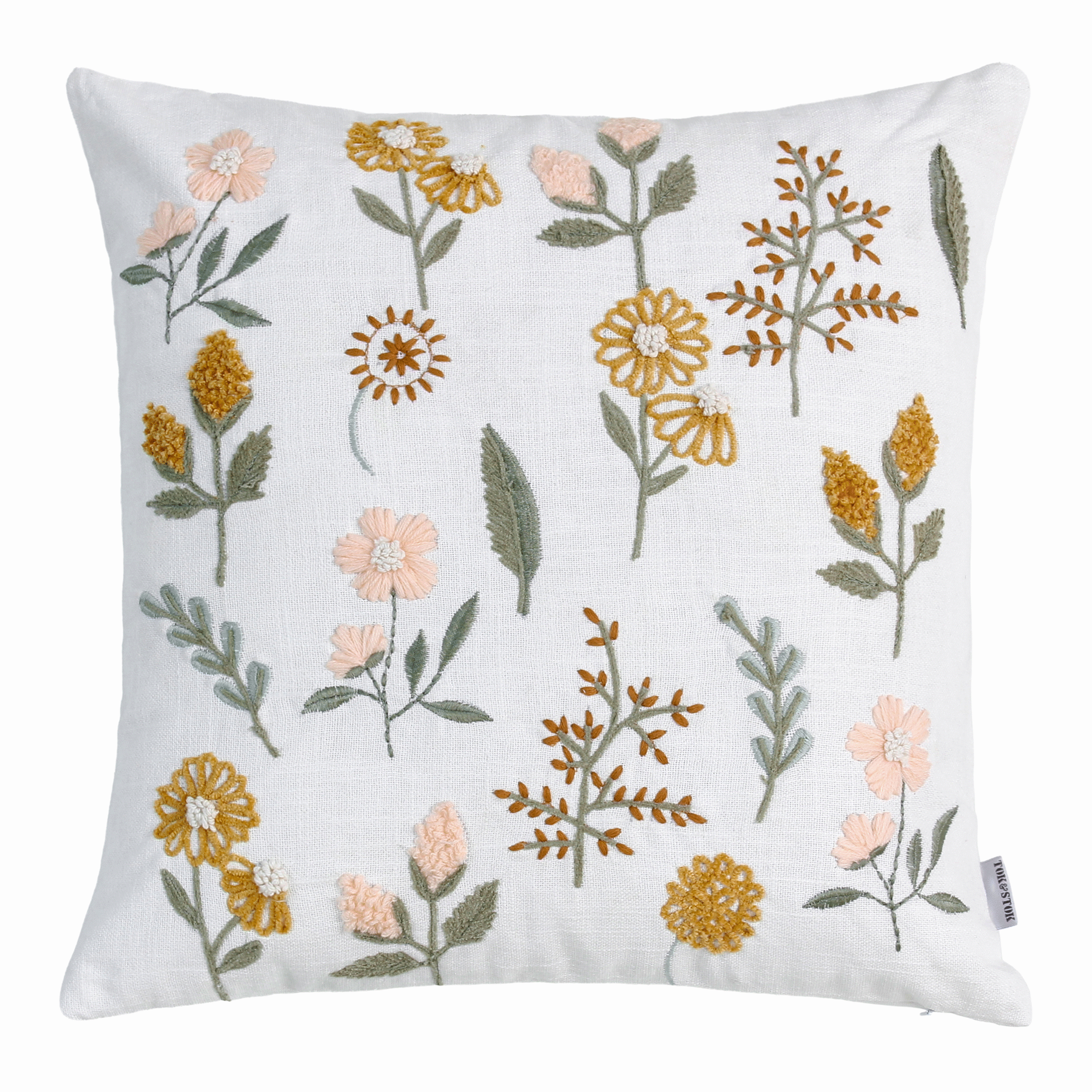 CAPA PARA ALMOFADA 45 CM X 45 CM FLEUR E BRANCHE