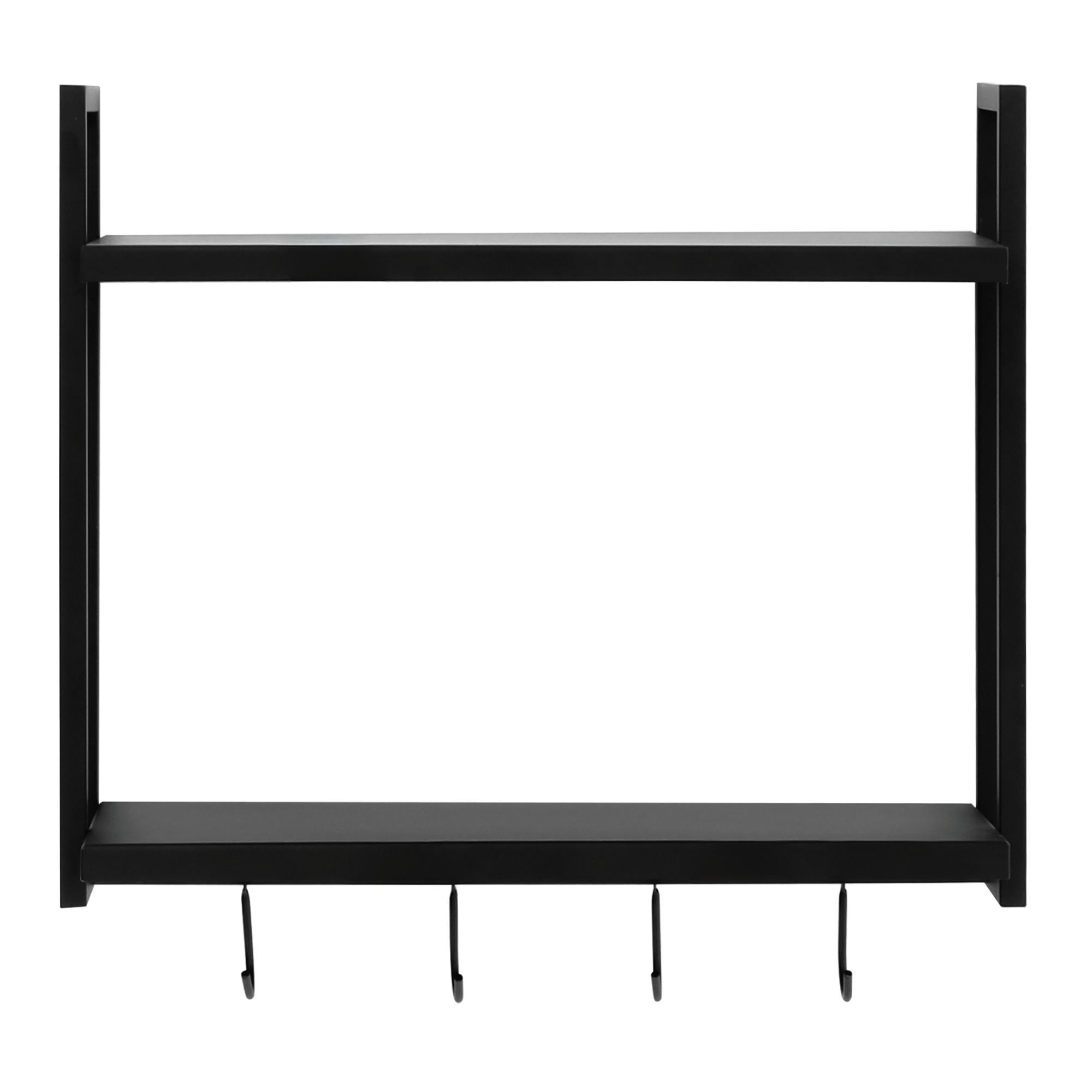 PRATELEIRA DUPLA COM GANCHOS 45 CM X 53 CM X 22 CM TIER