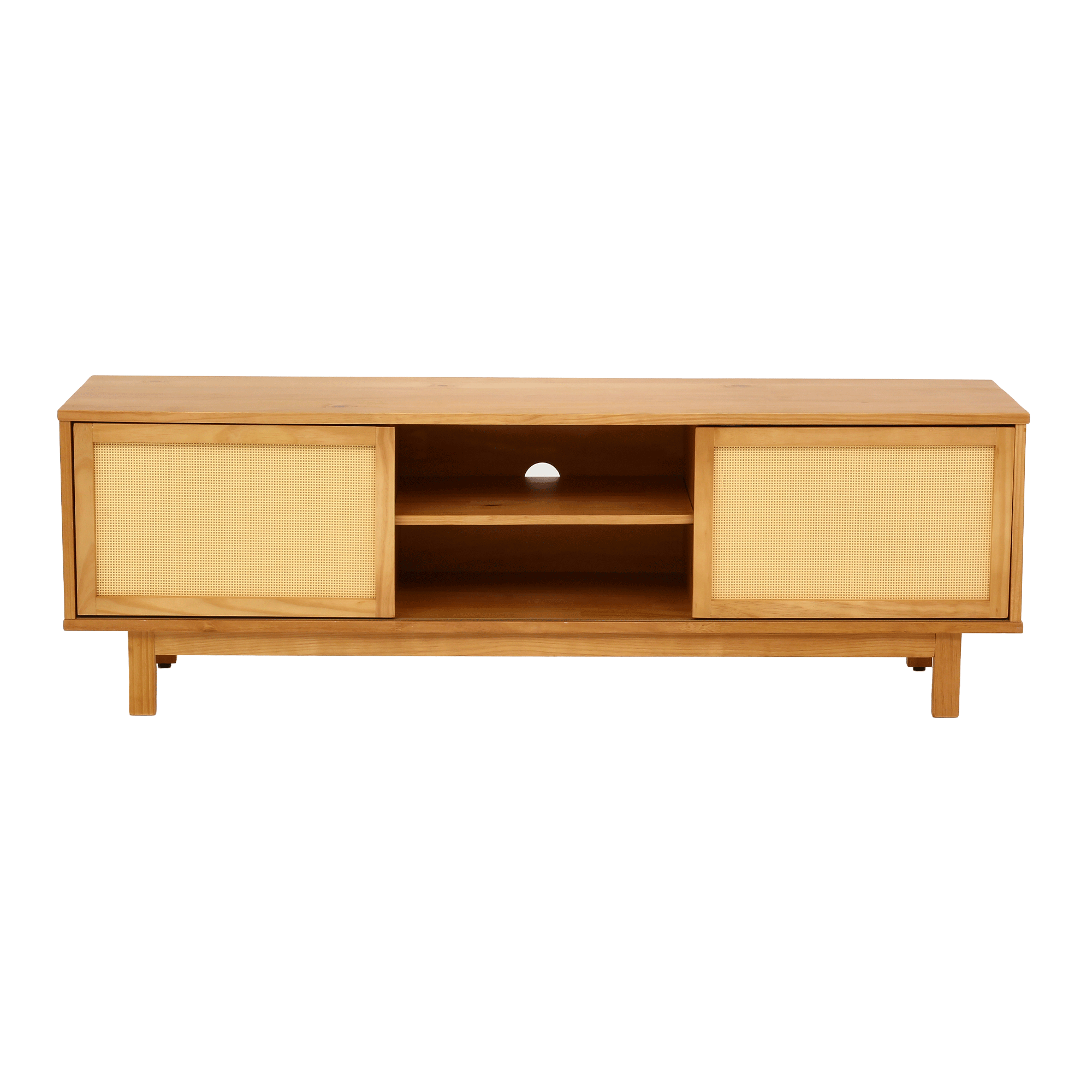 RACK 2 PORTAS DE CORRER COM PALHINHA 1,60 M X 40 CM PALHANDI