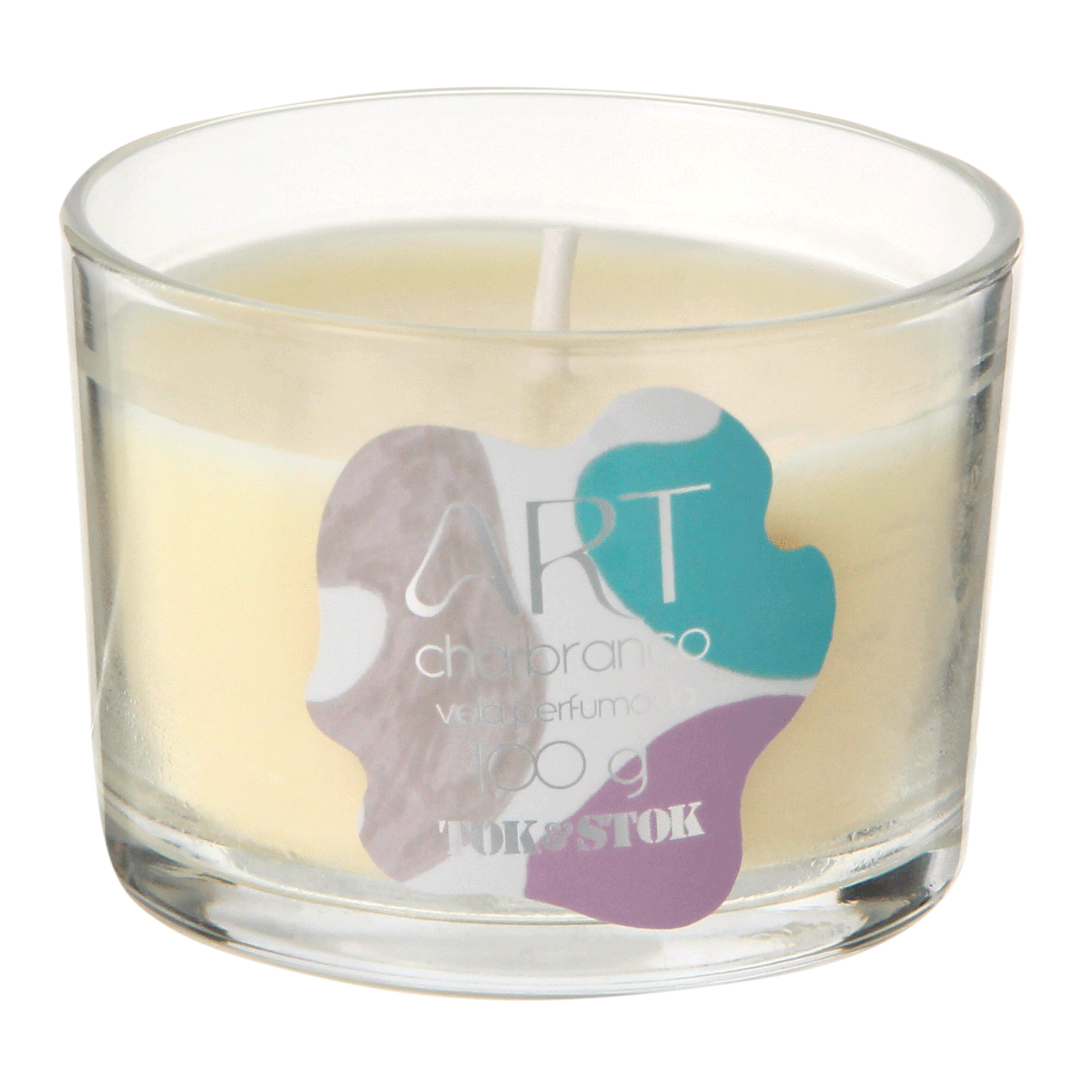 VELA PERFUMADA POTE CHÁ BRANCO ART