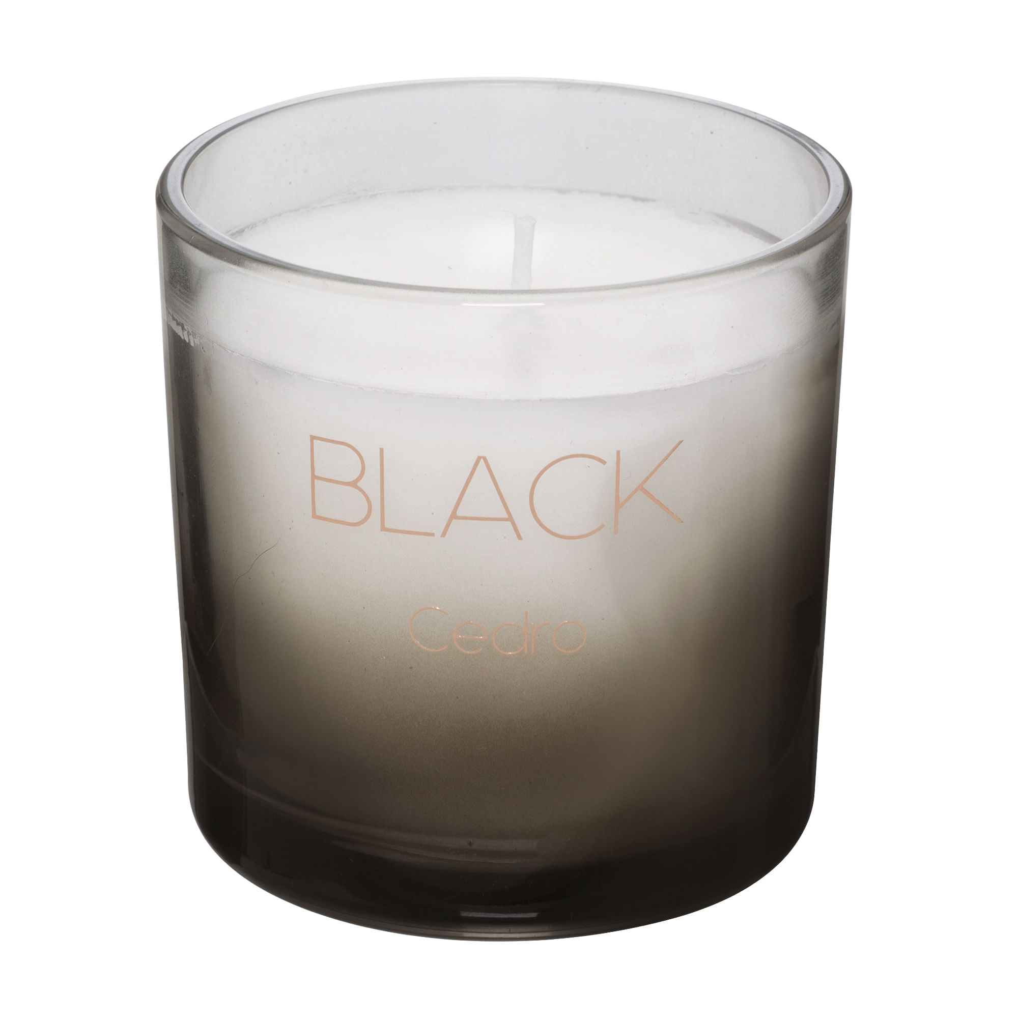 VELA PERFUMADA POTE CEDRO BLACK