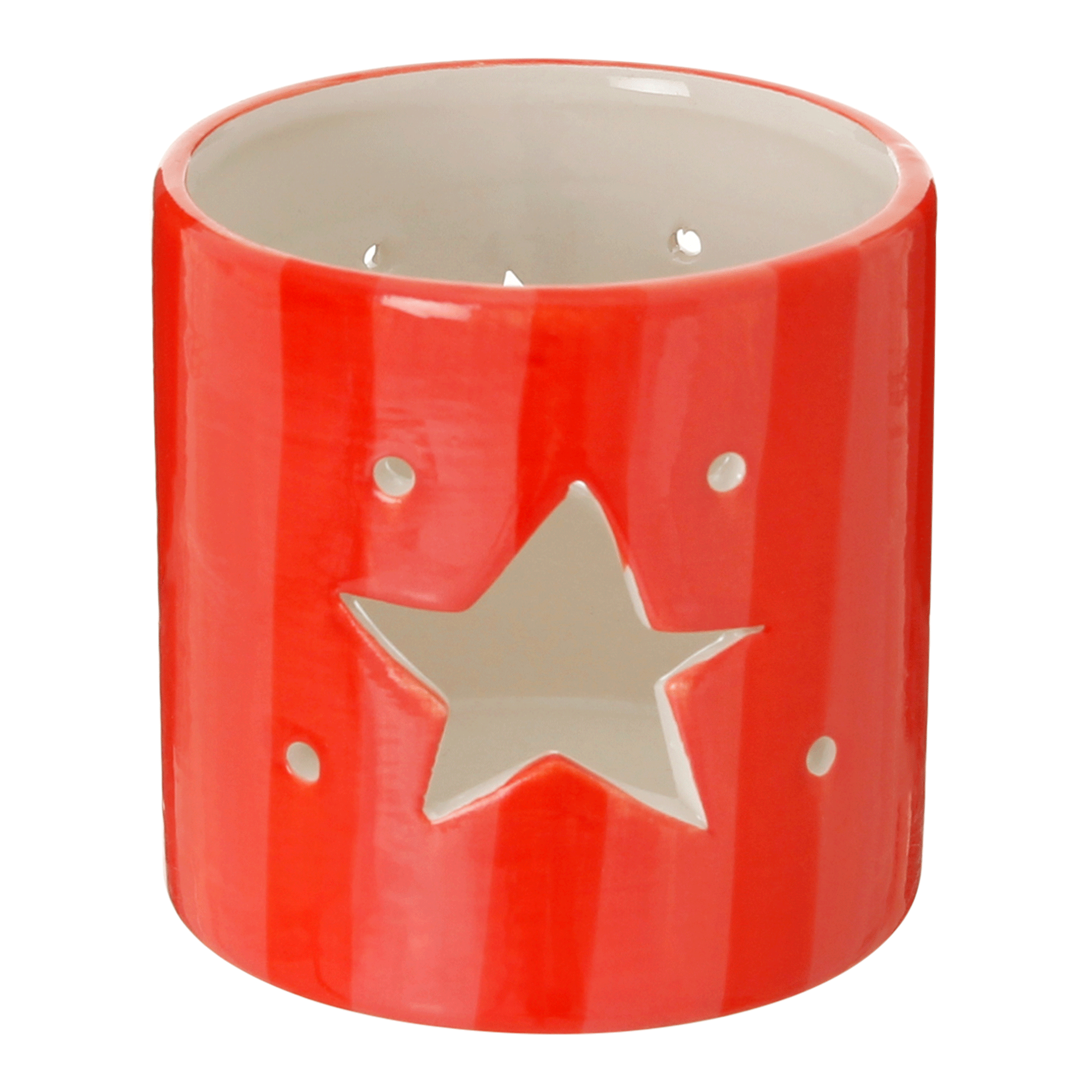 SUPORTE VELA RÉCHAUD ESTRELA 8 CM COLORFUN XMAS