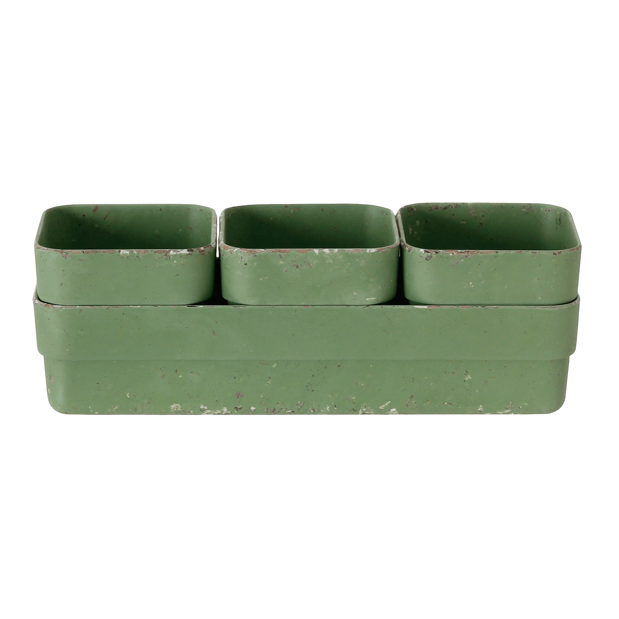 KIT MINIVASO C/3 COM BANDEJA BROTO