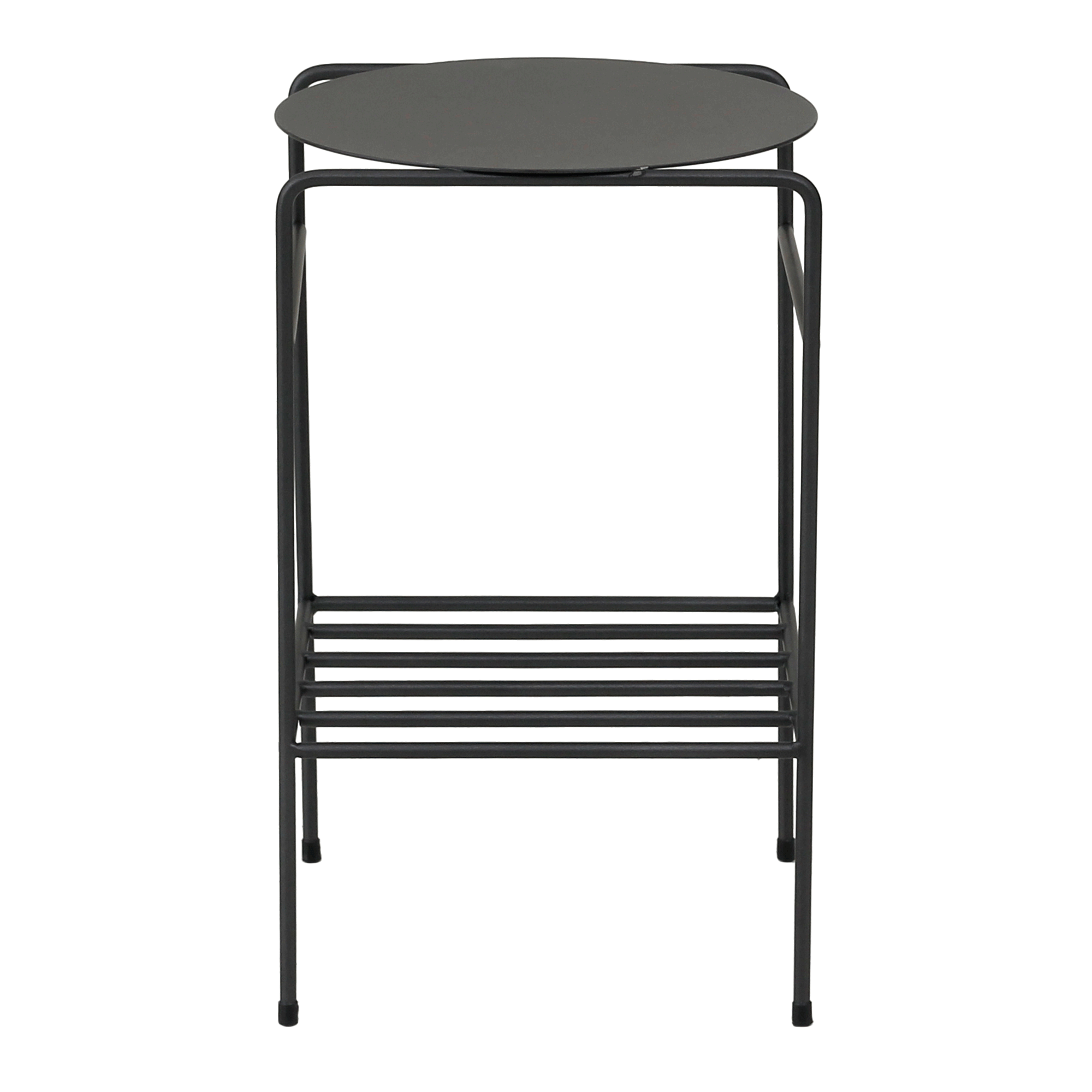 MESA LATERAL C/PRATELEIRA 33 CM X 33 CM NOLA