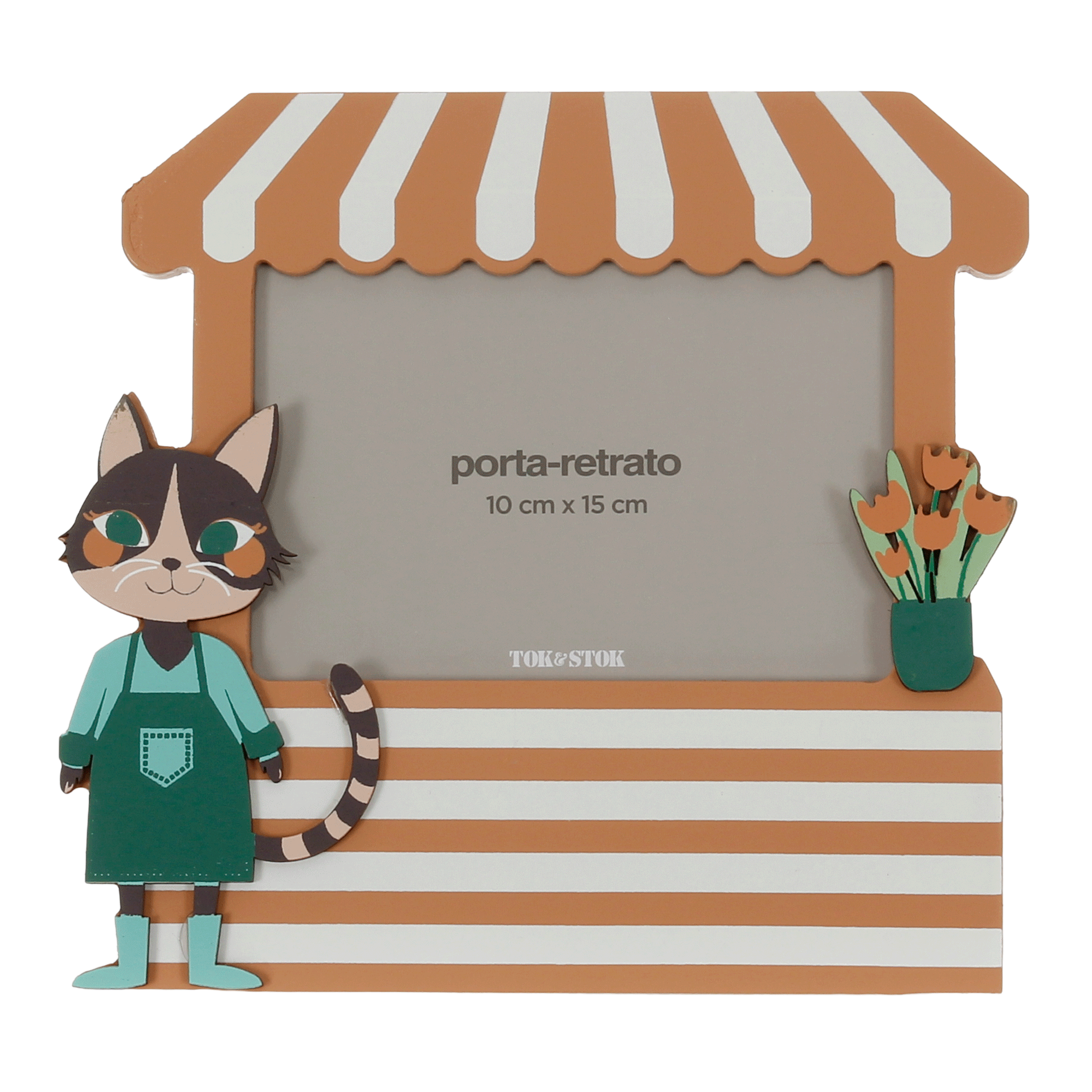 PORTA-RETRATO 10 CM X 15 CM FEIRA DOS BICHOS