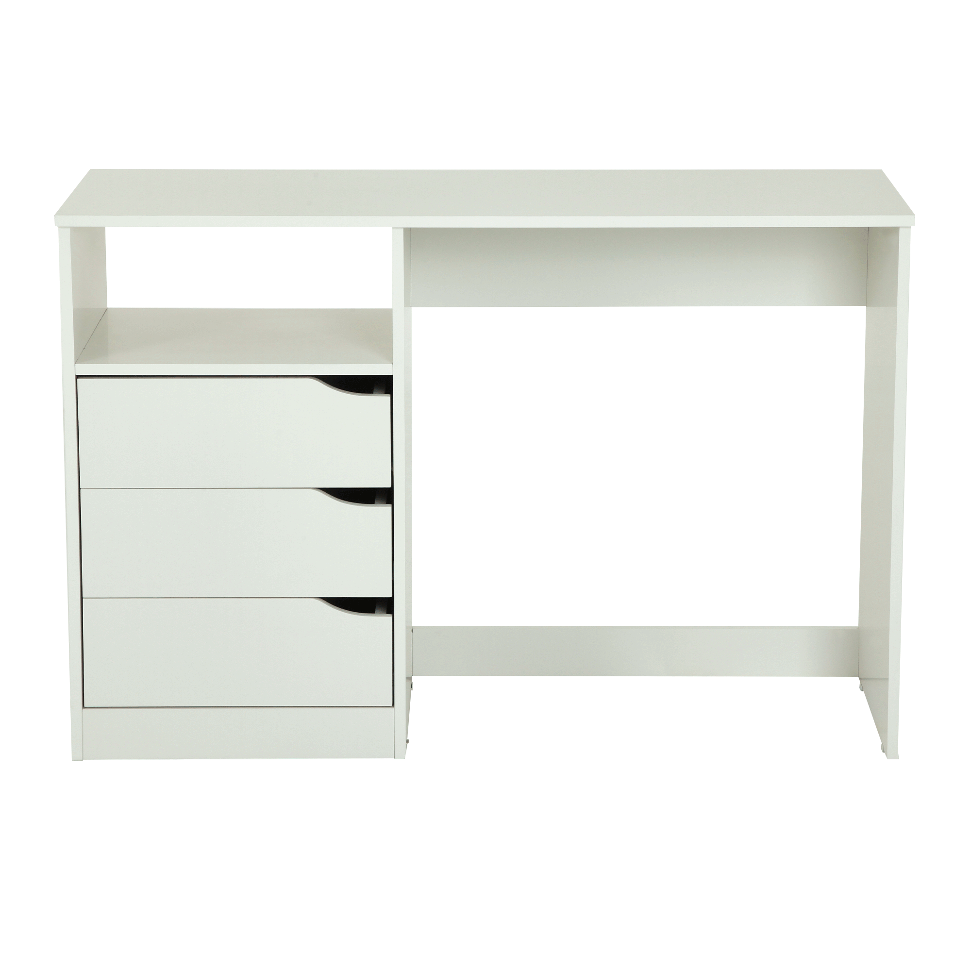BRANCO/BRANCO - ESCRIVANINHA 3 GAVETAS 1,10 M X 40 CM WINK