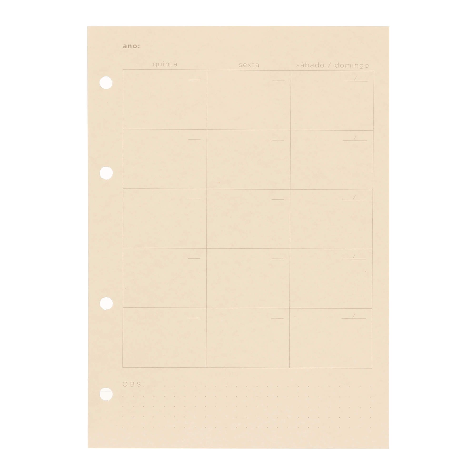 PERMANENTE A5 REFIL PLANNER