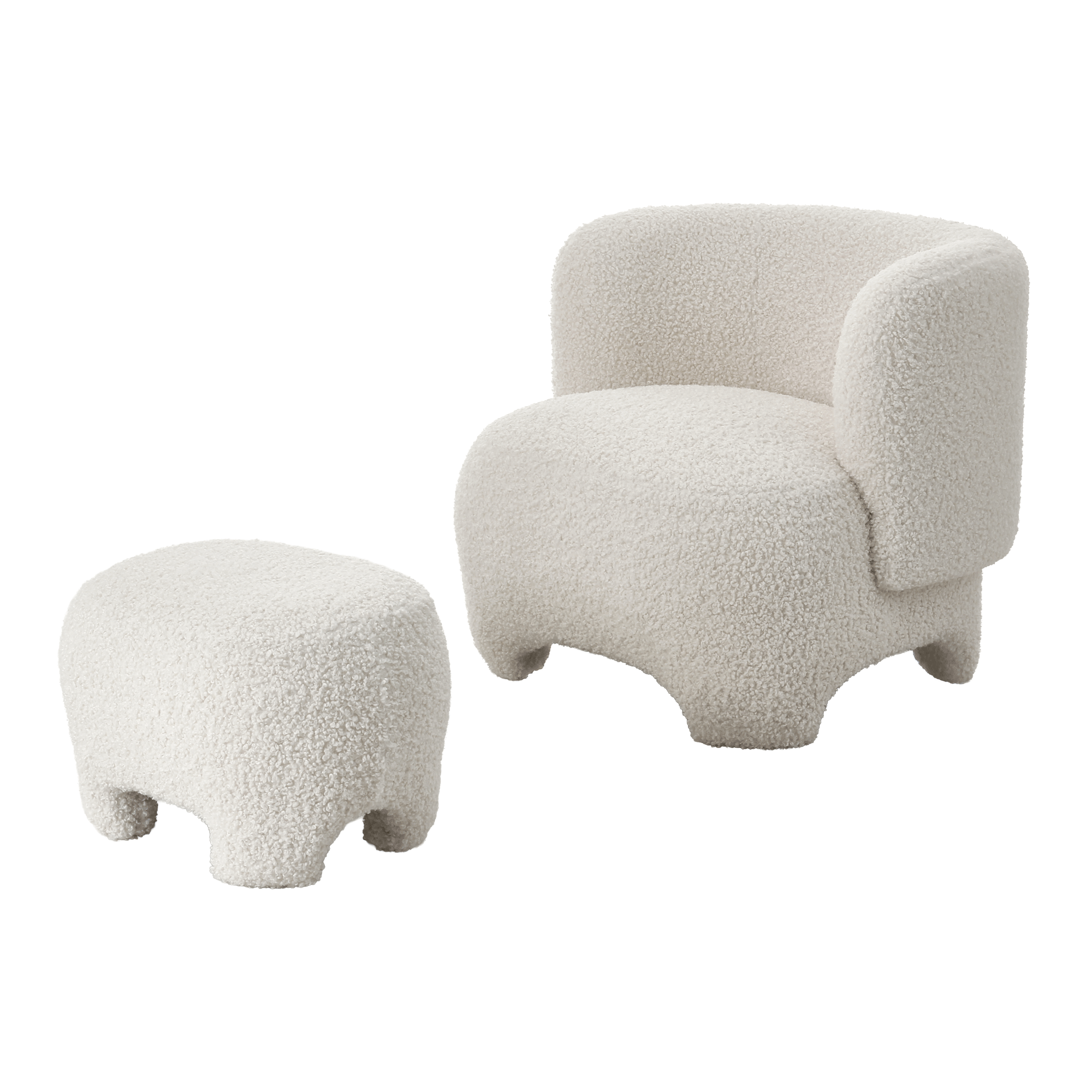 POLTRONA COM PUFF GUINEA