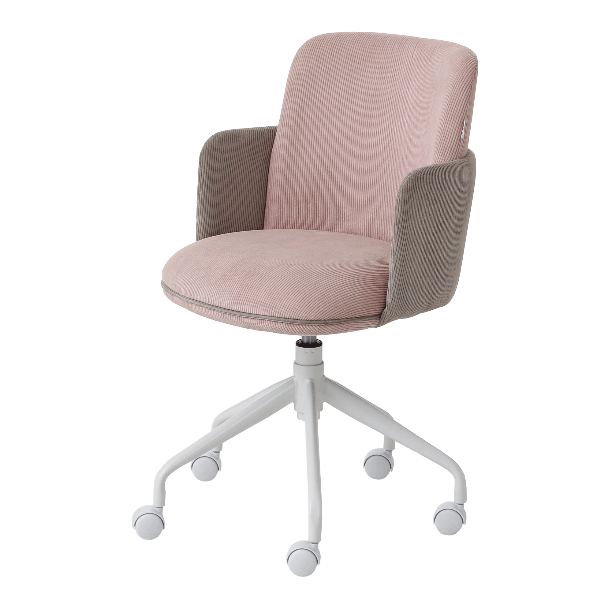 BRANCO/QUARTZO ROSA - CADEIRA HOME OFFICE OBI