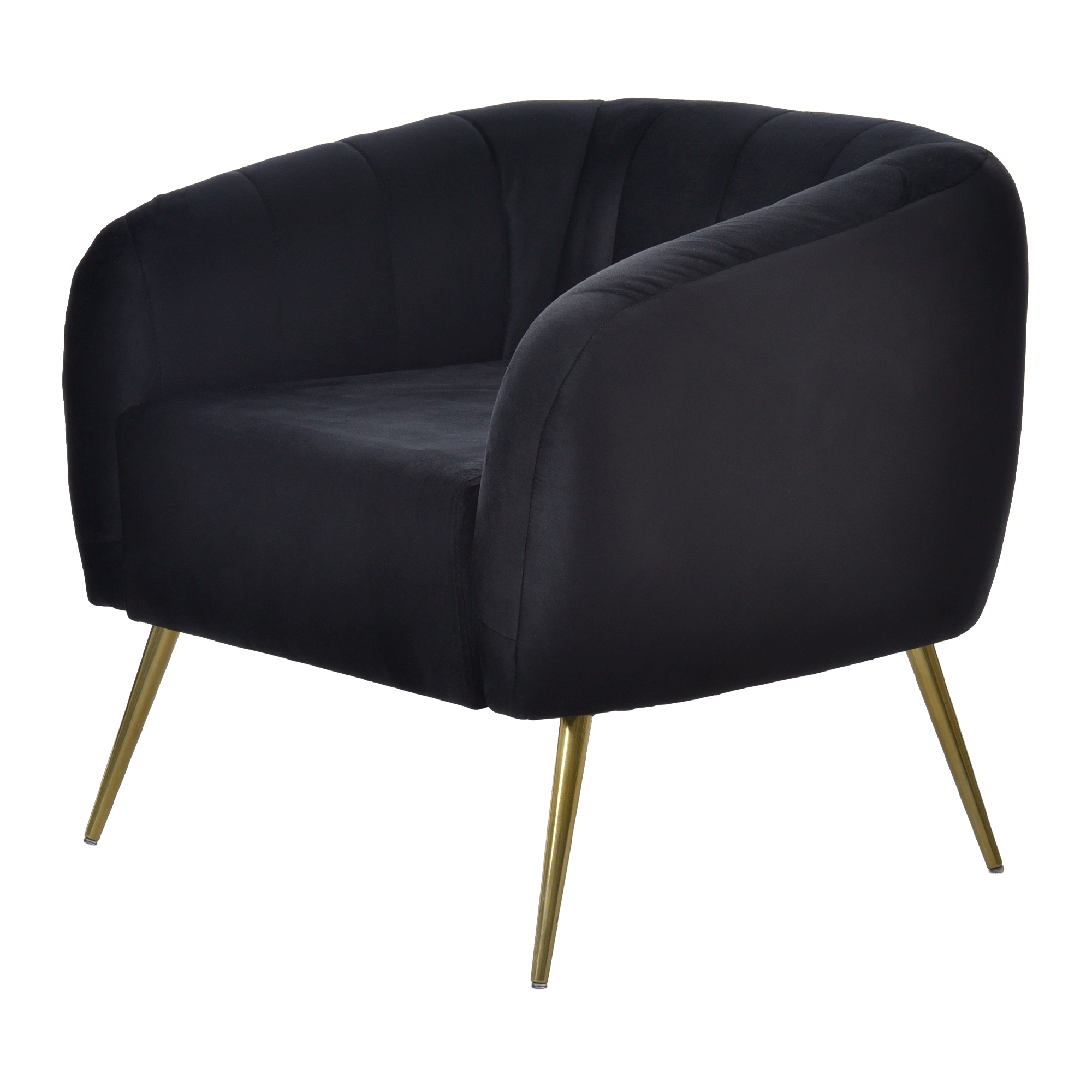 PRETO/OURO - POLTRONA MARGOT