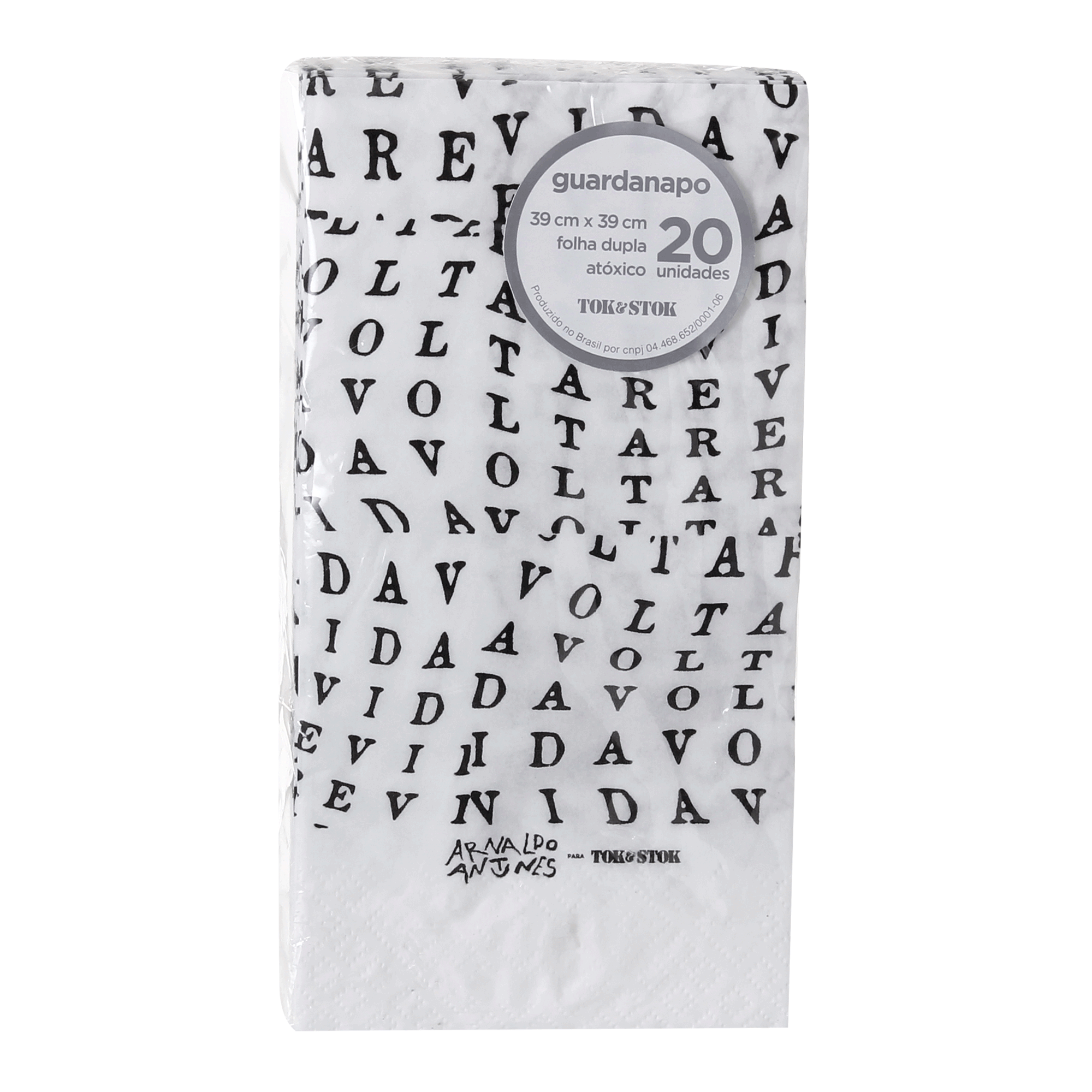 GUARDANAPO 39 CM X 39 CM PACOTE COM 20 PEÇAS TUDO OU TUDO