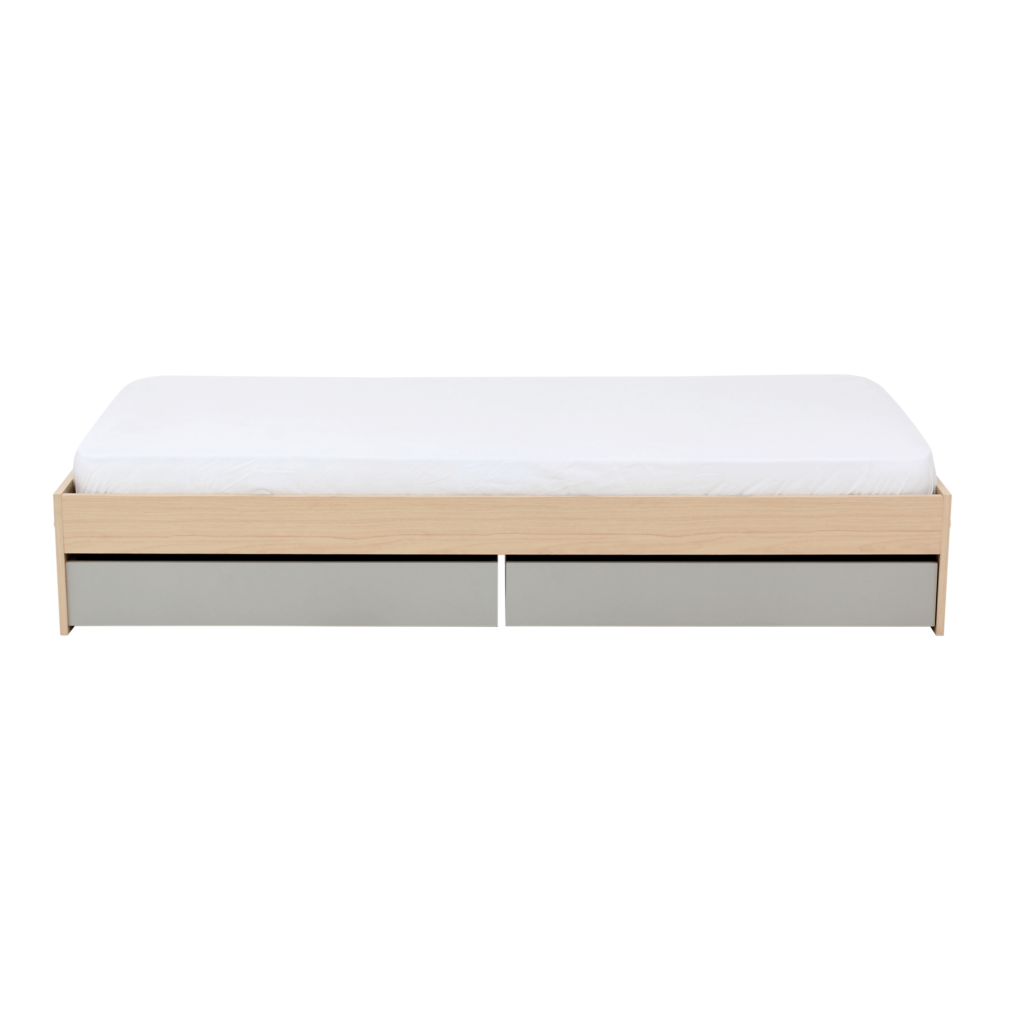 CAMA SOLTEIRO 2 GAVETAS 88 CM YOUNG