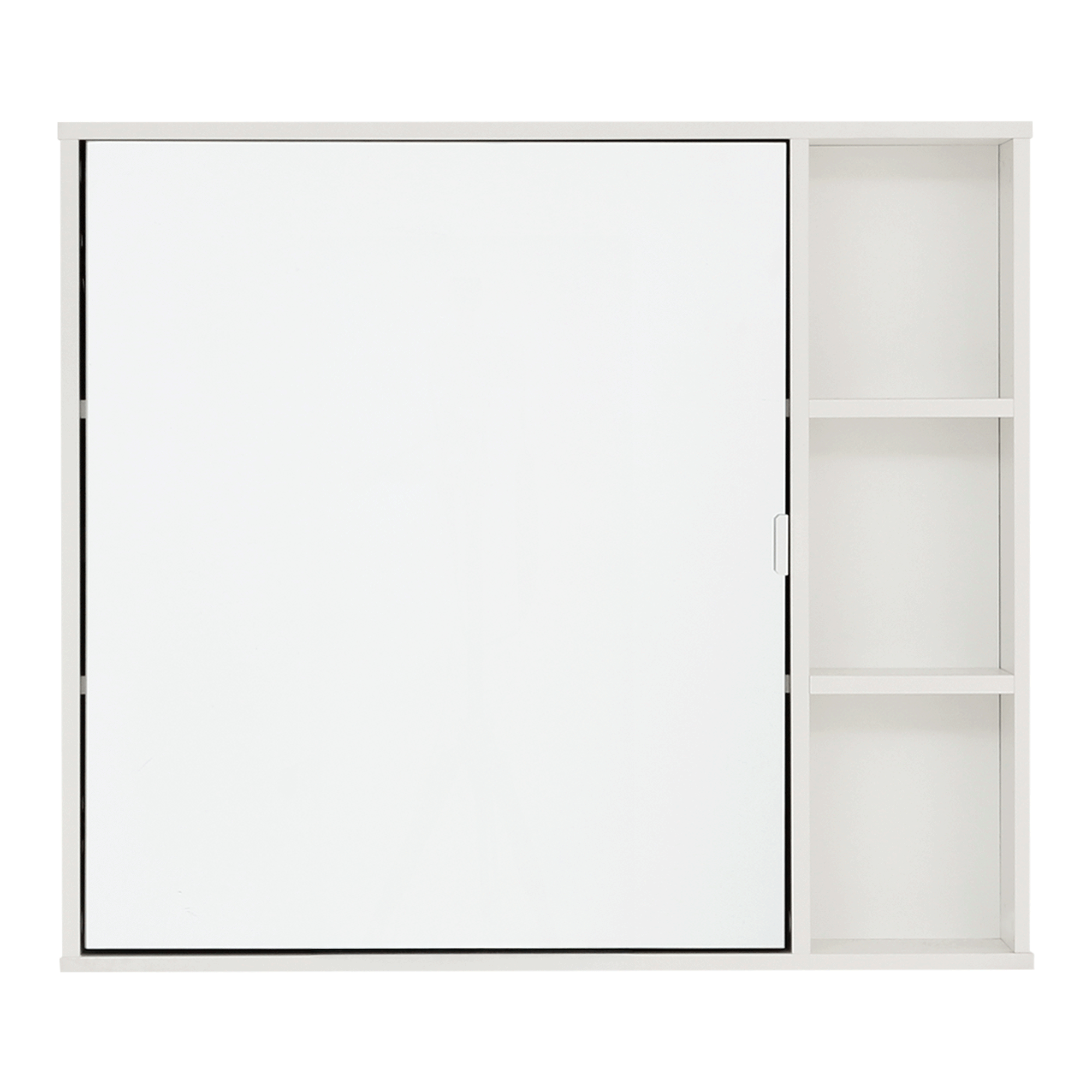 ARMÁRIO DE BANHEIRO COM ESPELHO 1 PORTA 80 CM X 70 CM SLEEK