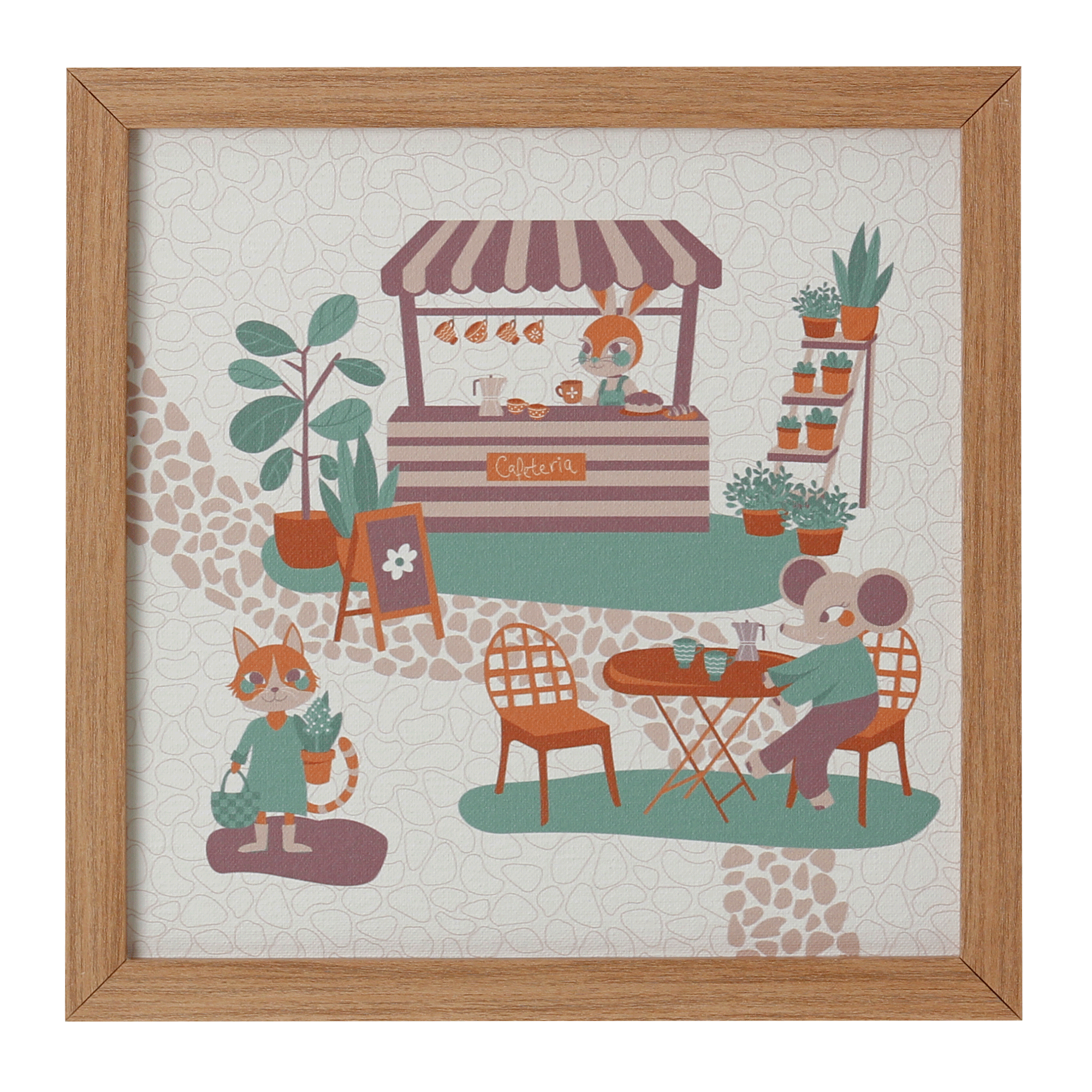 QUADRO III 30 CM X 30 CM FEIRA DOS BICHOS