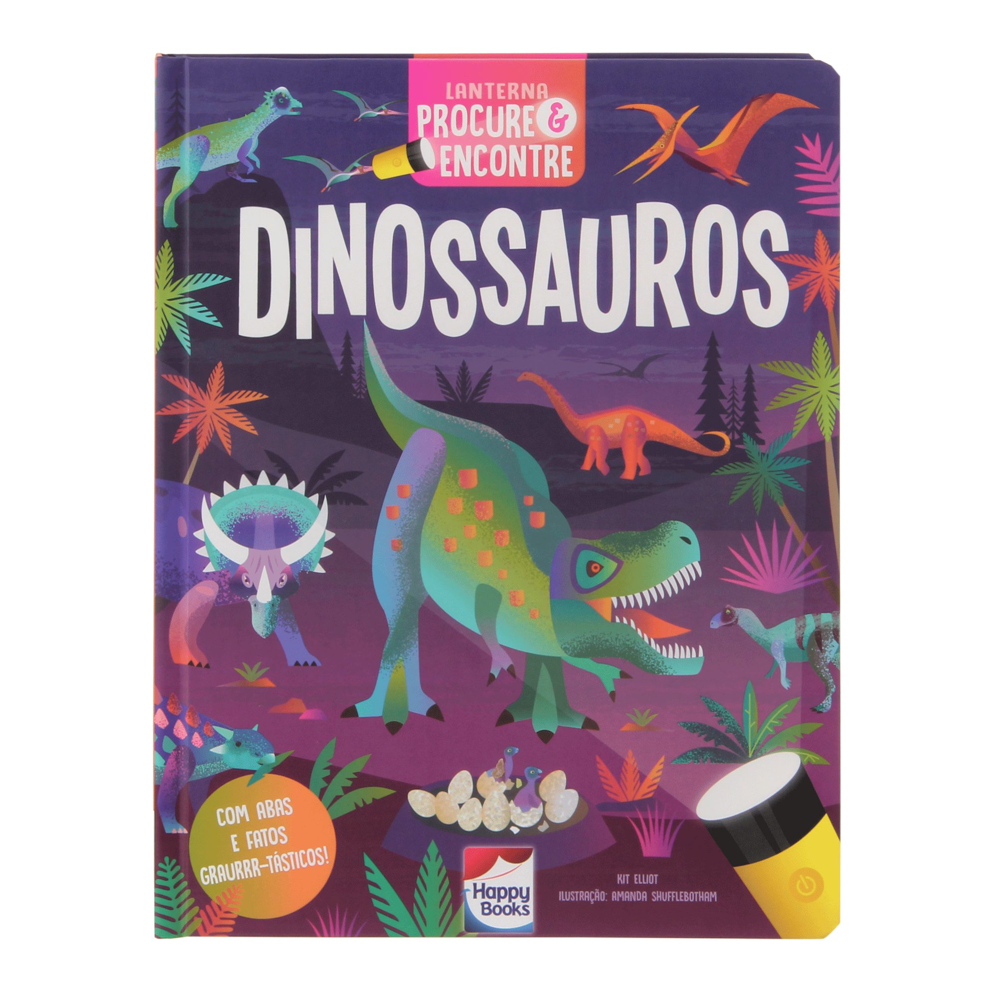 LIVRO LANTERNA - PROCURE E ENCONTRE! DINOSSAUROS