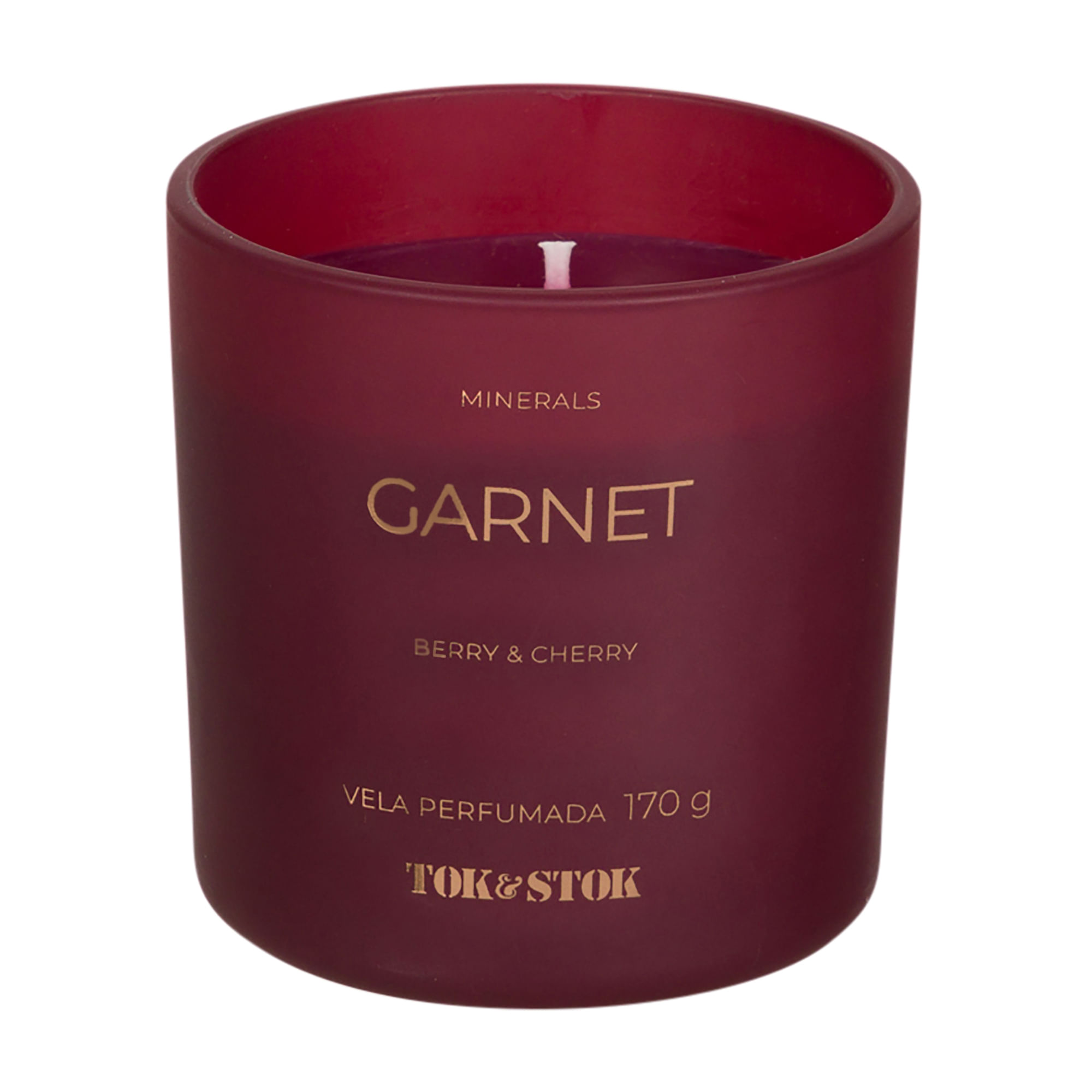 VELA PERFUMADA POTE BERRY E CHERRY MINERALS