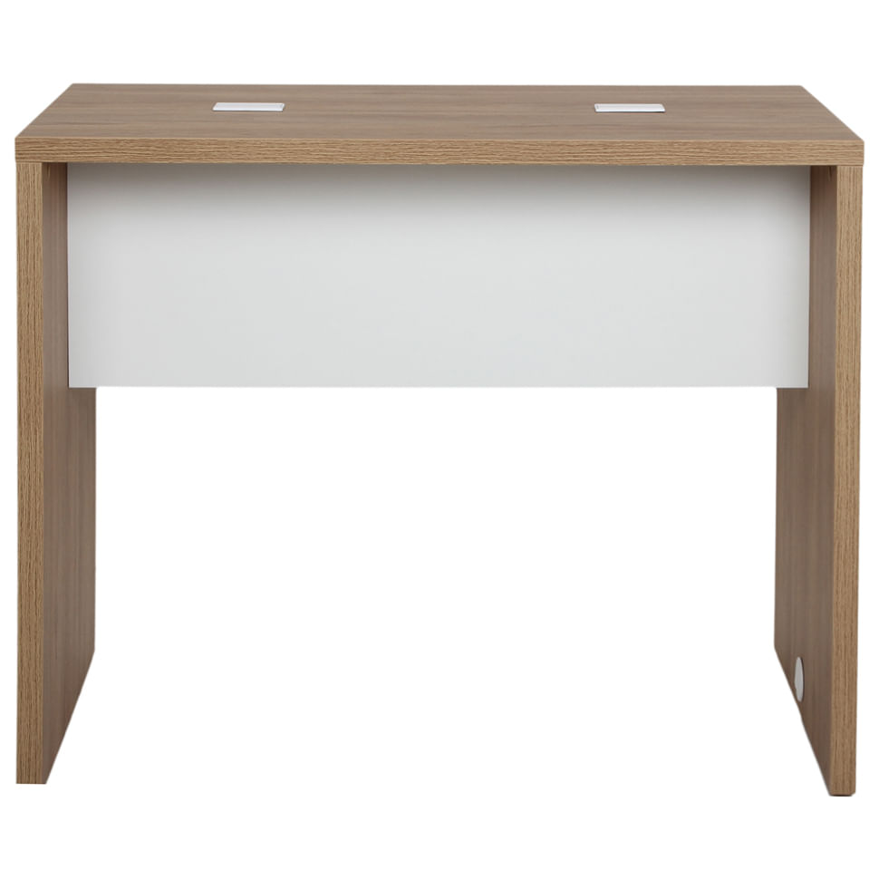 OAK TAMMI/BRANCO - BOSS MESA ALTA 1,20 M X 70 CM C/ CAIXA DE CONECTIVIDADE