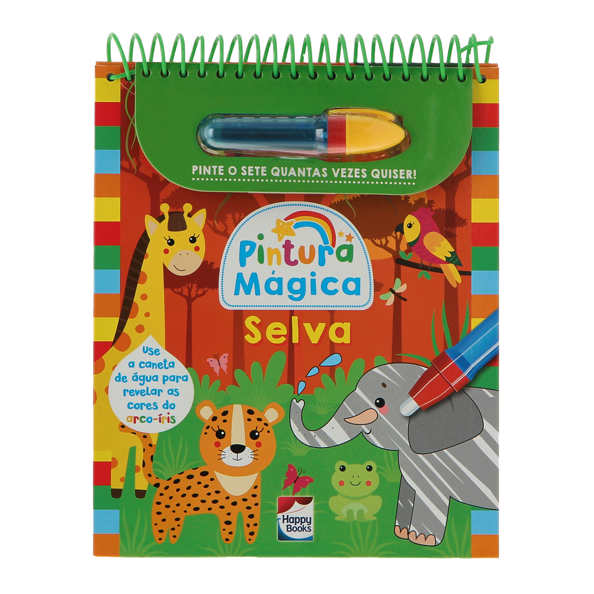 LIVRO PINTURA MÁGICA: SELVA