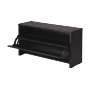 SAPATEIRA EMPILHÁVEL 1 PORTA BASCULANTE BOOZ - PRETO - Foto 4