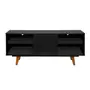 PRETO/NOZES - RACK 1 PORTA BASCULANTE 1,36 M X 39 CM MARTIN