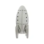 ADORNO MESA LED 19 CM COSMO NAVE - BRANCO/PRATA - Foto 1