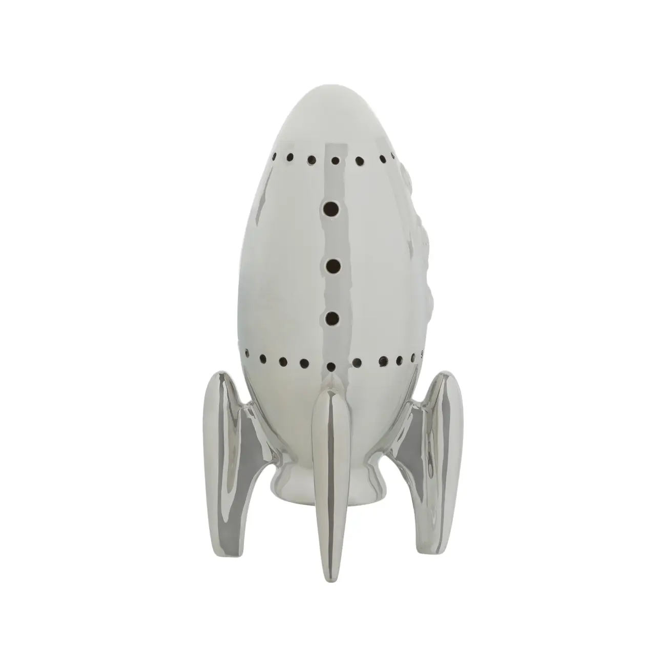 ADORNO MESA LED 19 CM COSMO NAVE - BRANCO/PRATA - Foto 3
