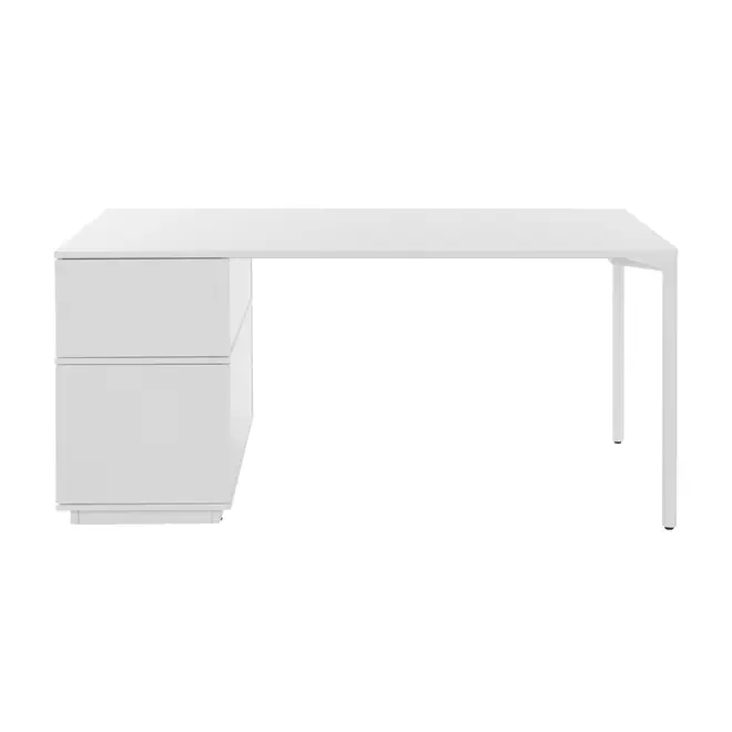 QUADRIA ESTAÇÃO TRABALHO 4 PORTAS 1,60 M X 80 CM - BRANCO/BRANCO - Foto 1