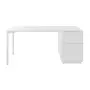 QUADRIA ESTAÇÃO TRABALHO 4 PORTAS 1,60 M X 80 CM - BRANCO/BRANCO - Foto 4