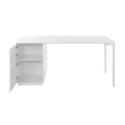 QUADRIA ESTAÇÃO TRABALHO 4 PORTAS 1,60 M X 80 CM - BRANCO/BRANCO - Foto 5