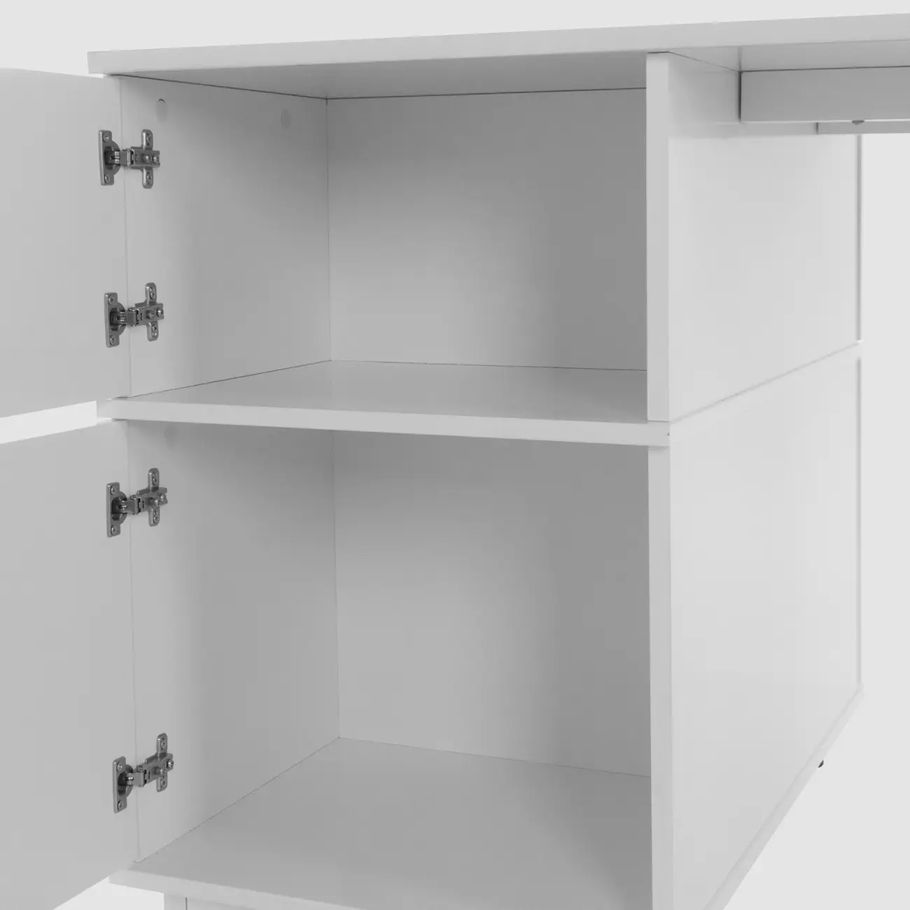 QUADRIA ESTAÇÃO TRABALHO 4 PORTAS 1,60 M X 80 CM - BRANCO/BRANCO - Foto 15