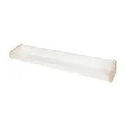 PRATELEIRA 9 CM X 80 CM X 15 CM SNATCH - BRANCO/NATURAL WASHED - Foto 2