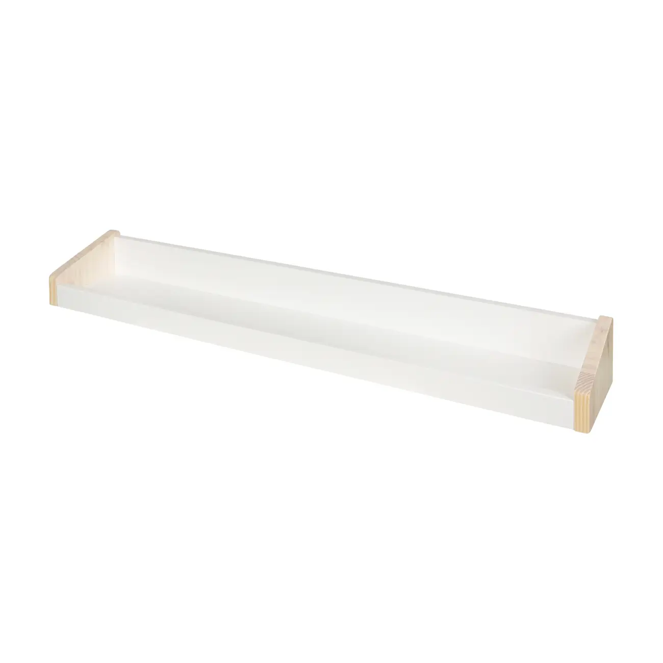 PRATELEIRA 9 CM X 80 CM X 15 CM SNATCH - BRANCO/NATURAL WASHED - Foto 2