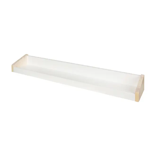 PRATELEIRA 9 CM X 80 CM X 15 CM SNATCH - BRANCO/NATURAL WASHED - Foto 2