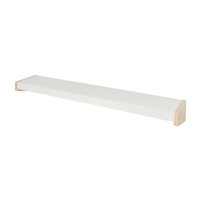 PRATELEIRA 9 CM X 80 CM X 15 CM SNATCH - BRANCO/NATURAL WASHED - Foto 3
