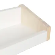 PRATELEIRA 9 CM X 80 CM X 15 CM SNATCH - BRANCO/NATURAL WASHED - Foto 5