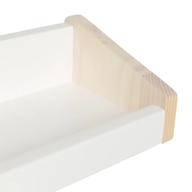 PRATELEIRA 9 CM X 80 CM X 15 CM SNATCH - BRANCO/NATURAL WASHED - Foto 5