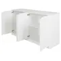 BUFFET 4 PORTAS 1,36 M X 40 CM WINK - BRANCO/BRANCO - Foto 2