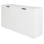 BUFFET 4 PORTAS 1,36 M X 40 CM WINK - BRANCO/BRANCO - Foto 3