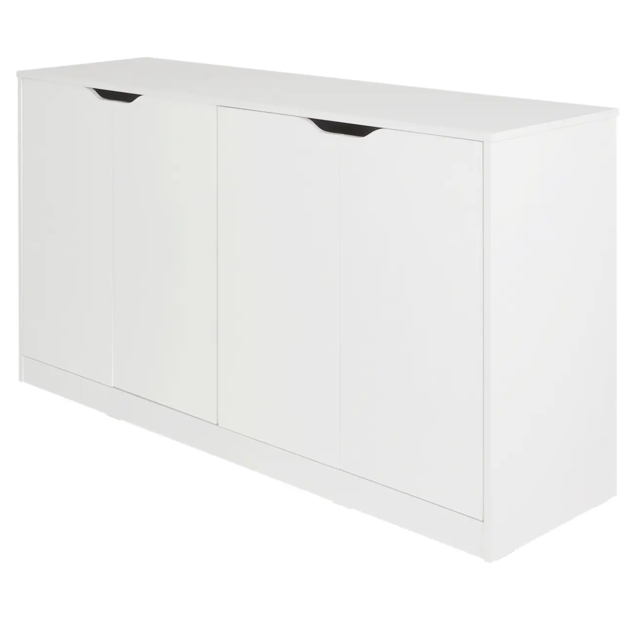 BUFFET 4 PORTAS 1,36 M X 40 CM WINK - BRANCO/BRANCO - Foto 3