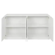 BUFFET 4 PORTAS 1,36 M X 40 CM WINK - BRANCO/BRANCO - Foto 5