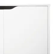 BUFFET 4 PORTAS 1,36 M X 40 CM WINK - BRANCO/BRANCO - Foto 6